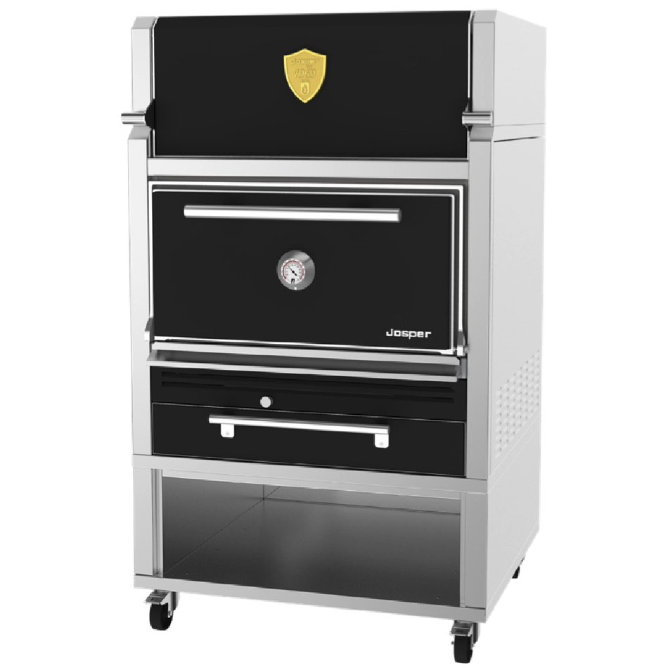 JOSPER HJA-PLUS-L175-HCT A 级木炭烤箱,带钢化柜和桌子,可容纳 175 位客人