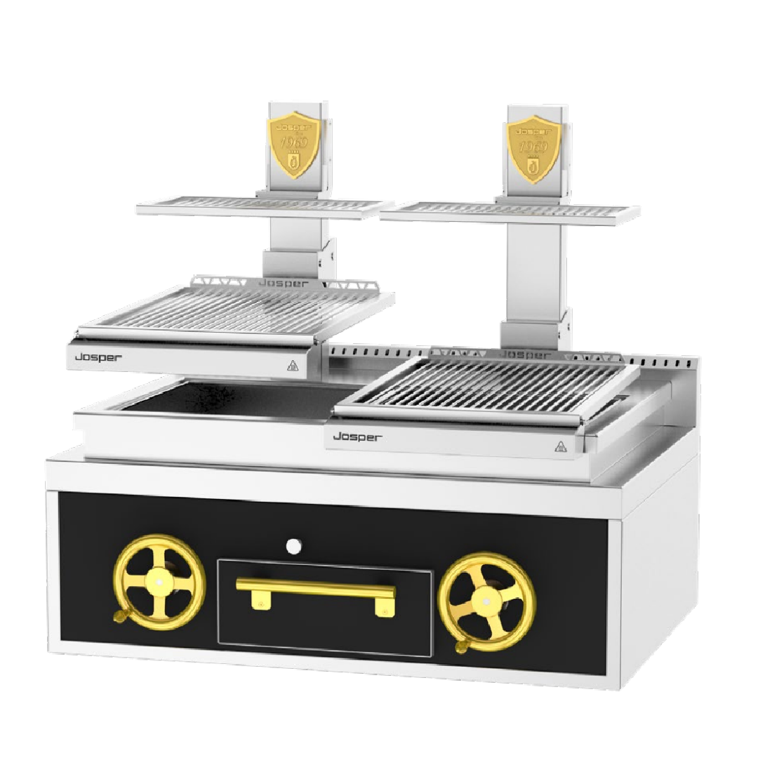 JOSPER PVJ-50-2-1-CT Basque Grill - Double grill with a charcoal