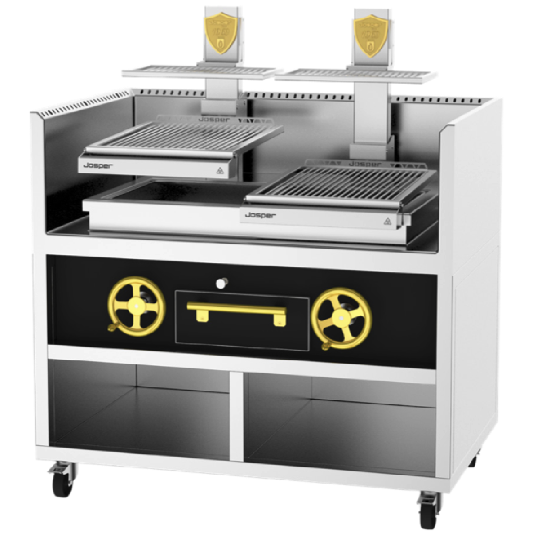 JOSPER PVJ 50 2 1 MB Basque Grill Double Monoblock for 100 diners ALAKARTA COCINAS INDUSTRIALES