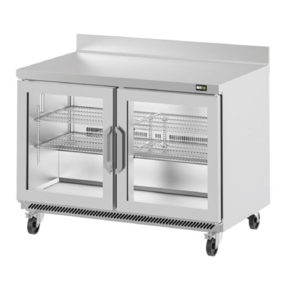 UC48RWCR INFRICO MESAS DEPTH WORKTOP DE REFRIGERACIÓN 48" 2 PUERTAS DE CRISTAL