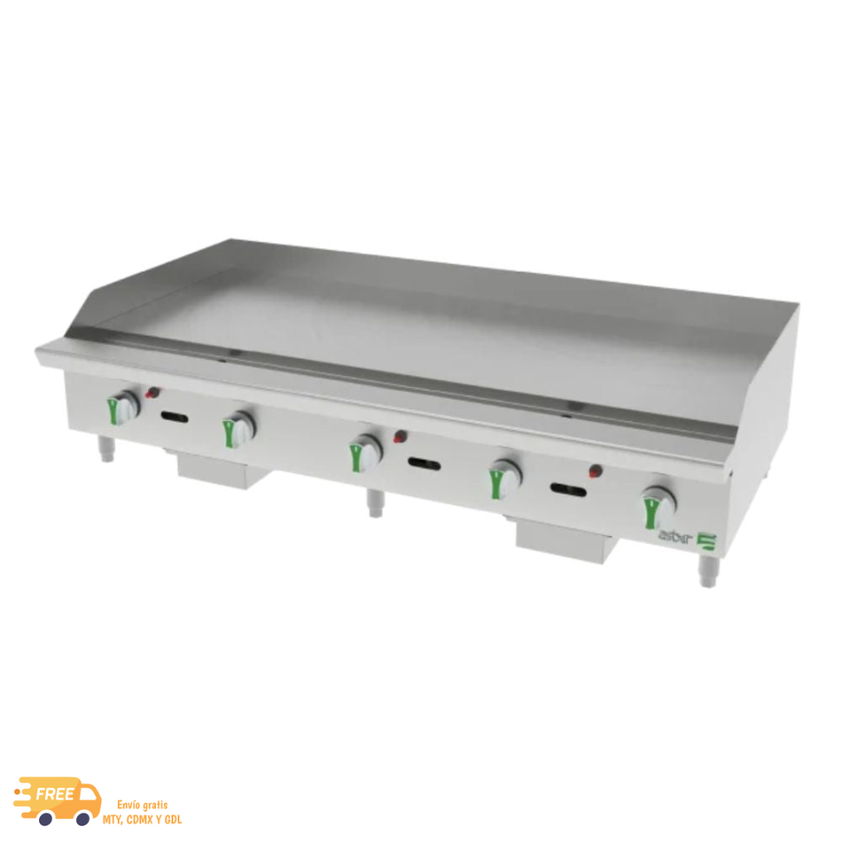 ASBER AETG 60 EM LPG PLANCHA TERMOSTATICA A GAS DE 5 QUEMADORES