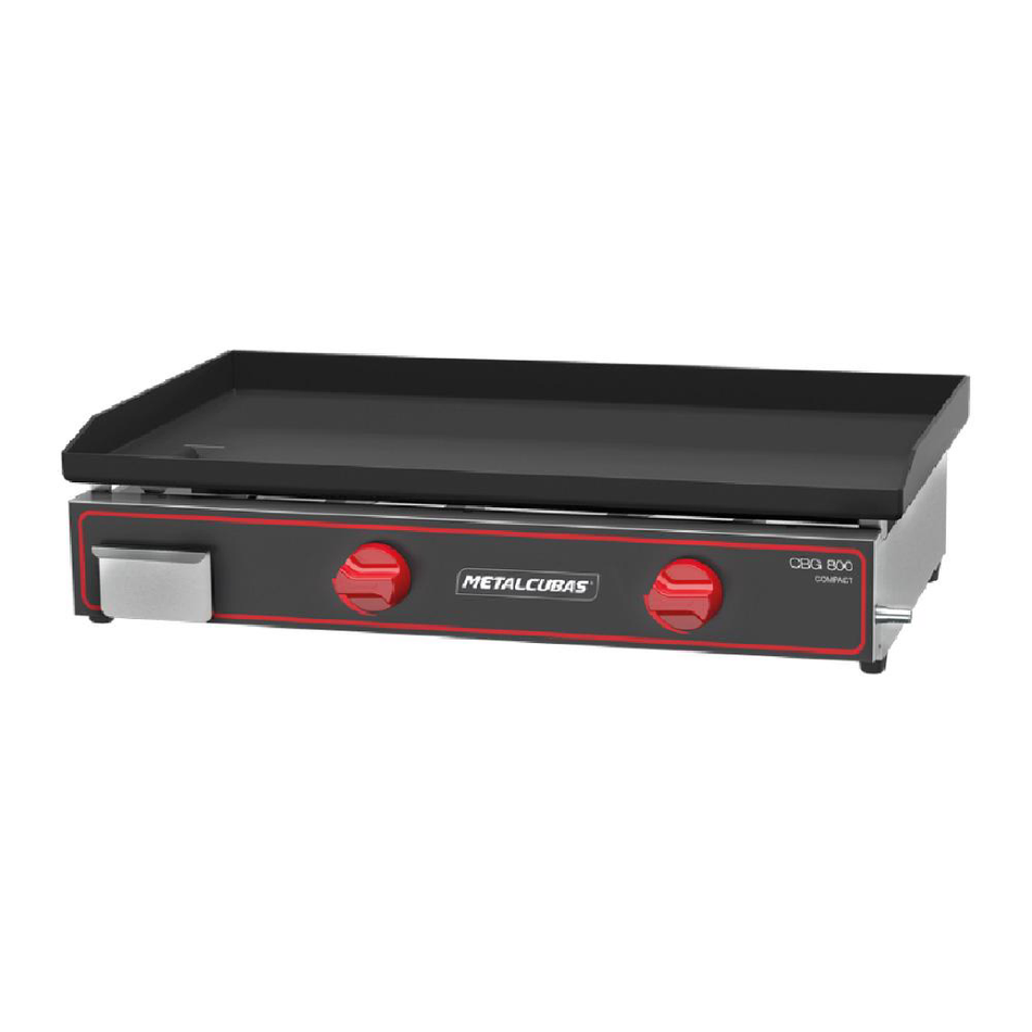 CBG800C METALCUBAS PLANCHA A GAS COMPACT