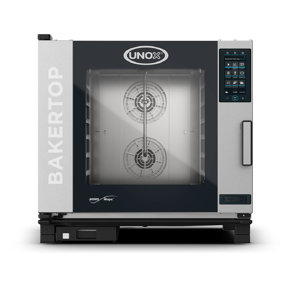 XAVC-06FS-GPRM-AL UNOX BAKERTOP MIND.Maps™ PLUS COUNTERTOP Horno a gas 5 bandejas 660x460