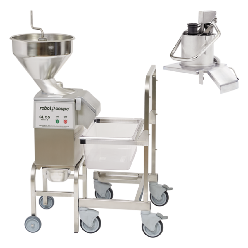 CL55E2HEAD ROBOT COUPE Procesador de Alimentos con Soporte