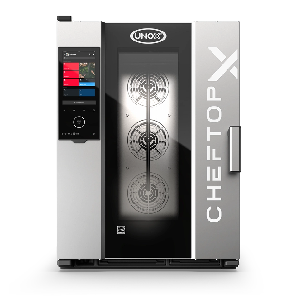 XEDA-1011-EXRS-CM UNOX CHEFTOP-X™ Digital.ID™ COUNTERTOP Horno mixto profesional eléctrico 10 GN 1/1