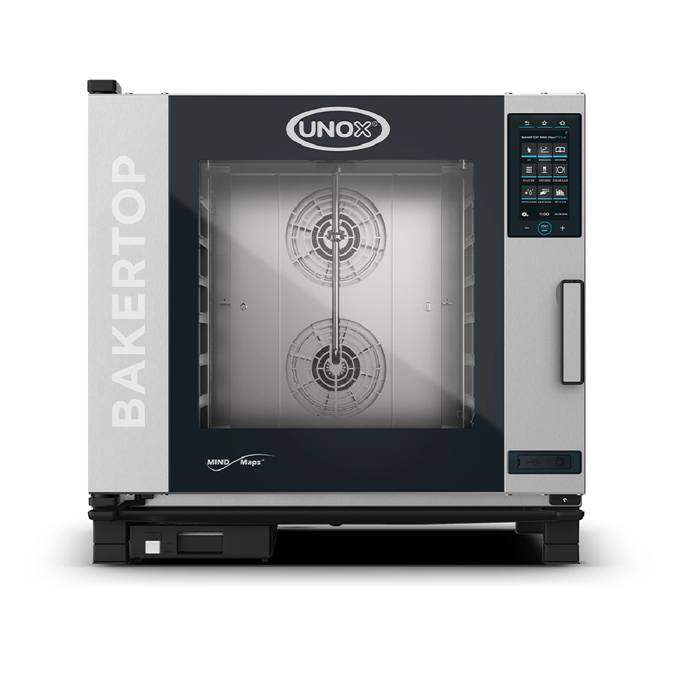 XEBC-06FS-EPRM-AL UNOX BAKERTOP MIND.Maps™ PLUS COUNTERTOP Horno eléctrico 5 bandejas 660x460