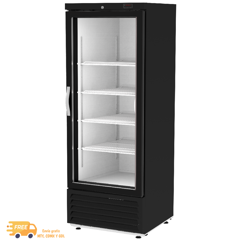 ASBER ARM-17 HC Refrigerador Vertical 1 Puerta de Cristal Abatible