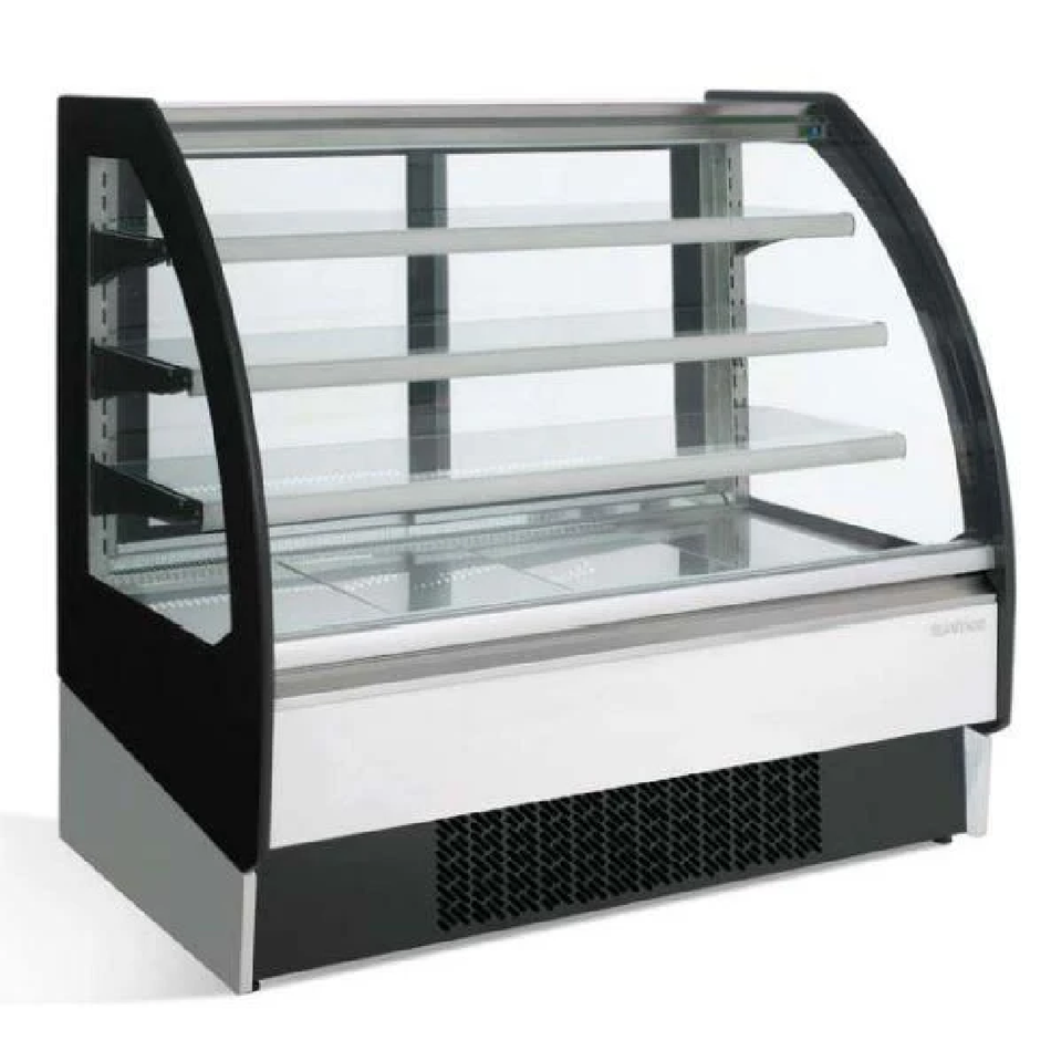 VBR 12 R INFRICO Vitrina Expositora Pastelera Cristal Curvo 50"