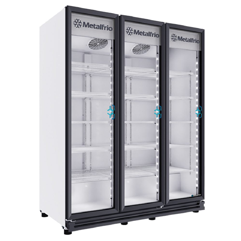 RB-900-3P METALFRIO Refrigerador vertical 3 puertas de cristal 66 pies