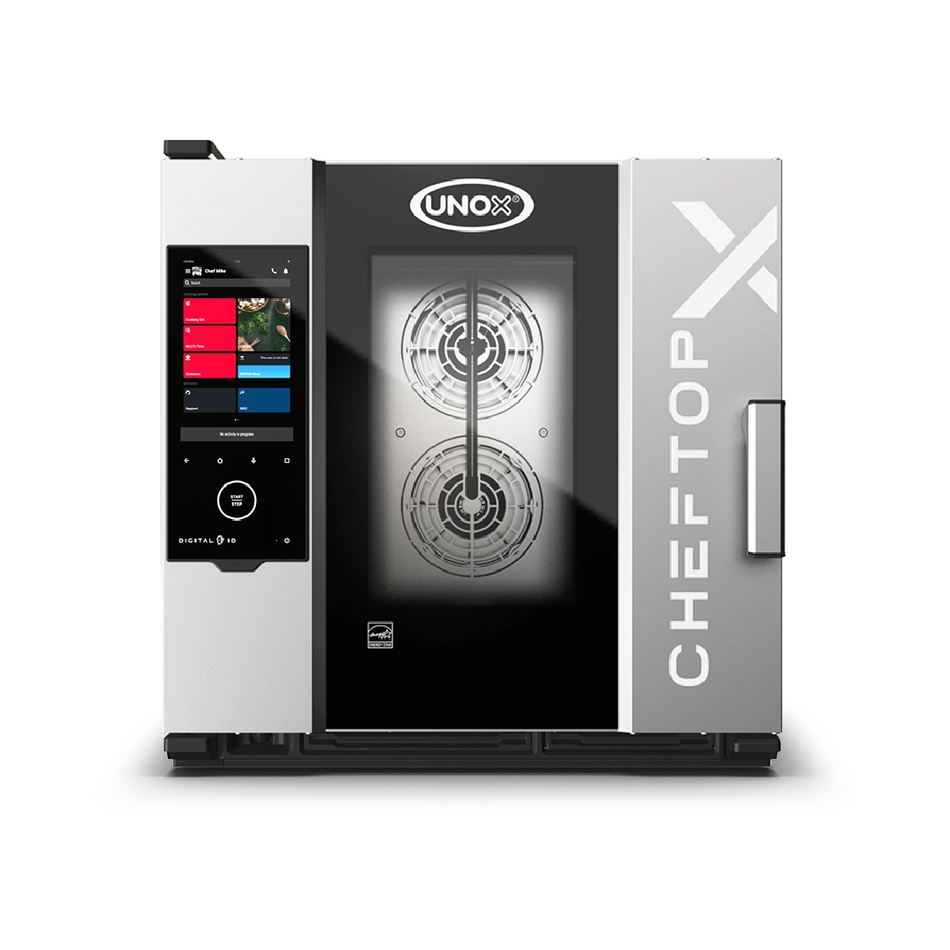 XEDA-0611-EXRS-CM UNOX CHEFTOP-X™ Digital.ID™ COUNTERTOP Horno mixto profesional  eléctrico 6 GN 1/1