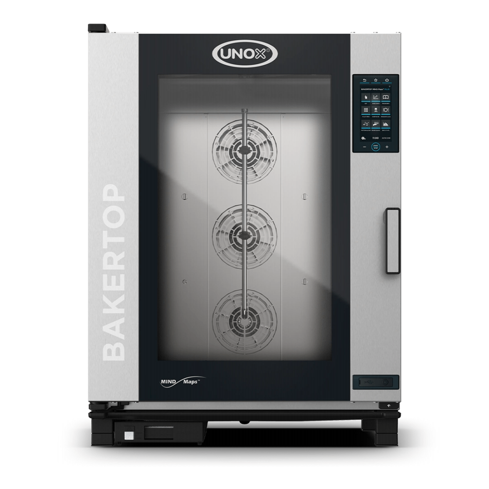 XAVC-10FS-GPRM-AL UNOX BAKERTOP MIND.Maps™ PLUS COUNTERTOP Horno a gas 8 bandejas 660x460