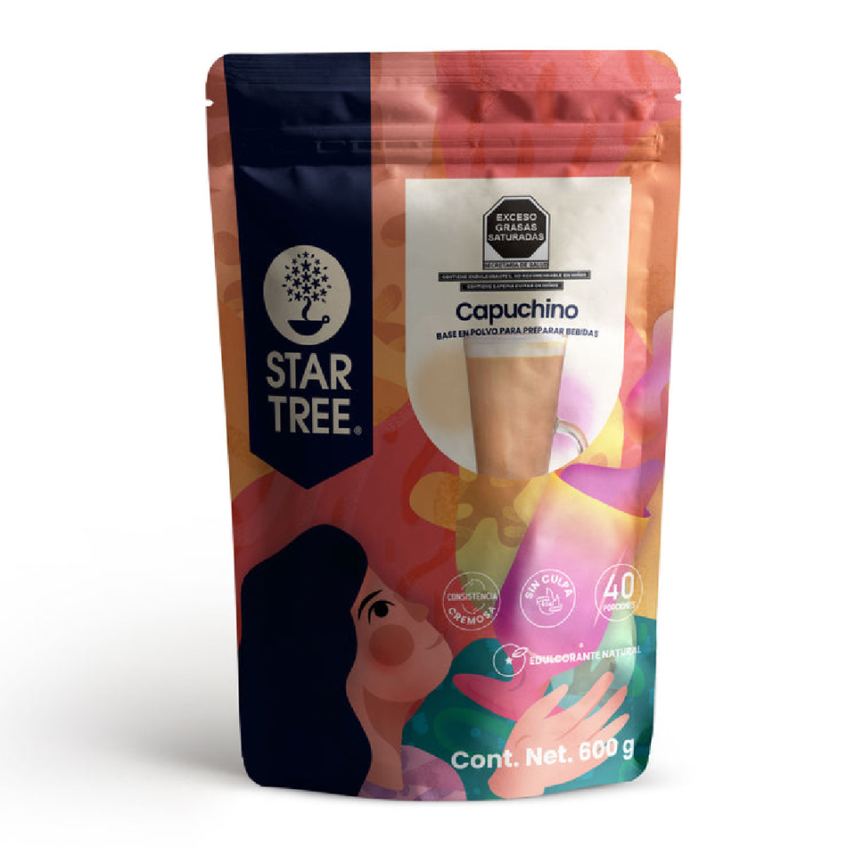 CAPUCHINO BASE EN POLVO 600G STAR TREE