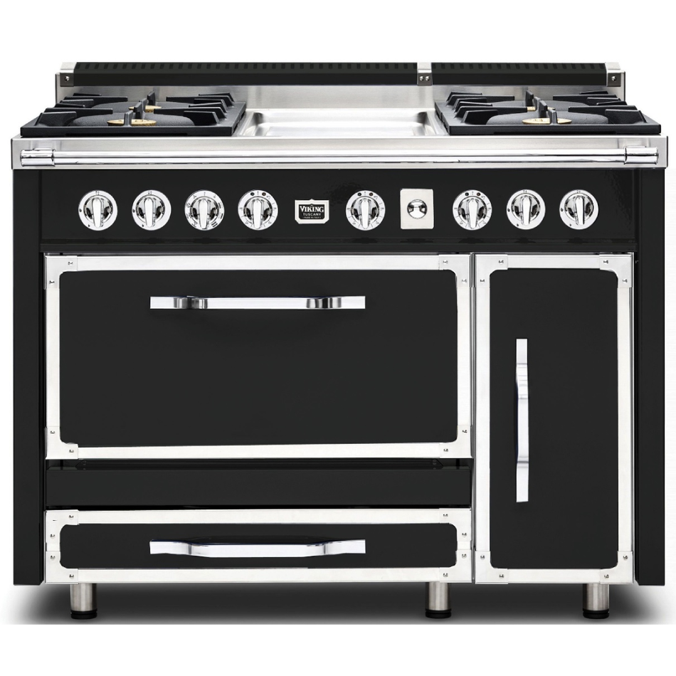 TVDR4814G VIKING Tuscany 36" Estufa de Gas de 4 quemadores con plancha de 12"