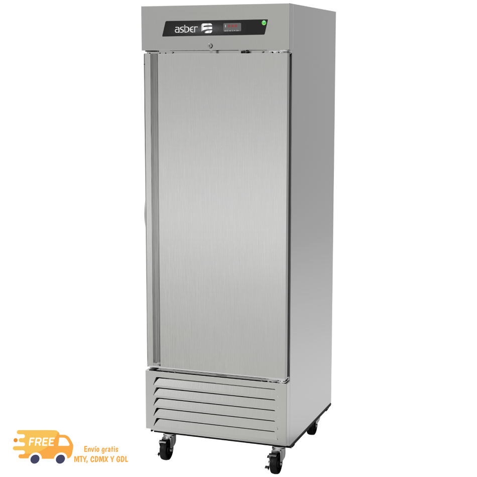 ASBER ARR-23-H HC Refrigerador 1 Puerta Solida Acero Inoxidable