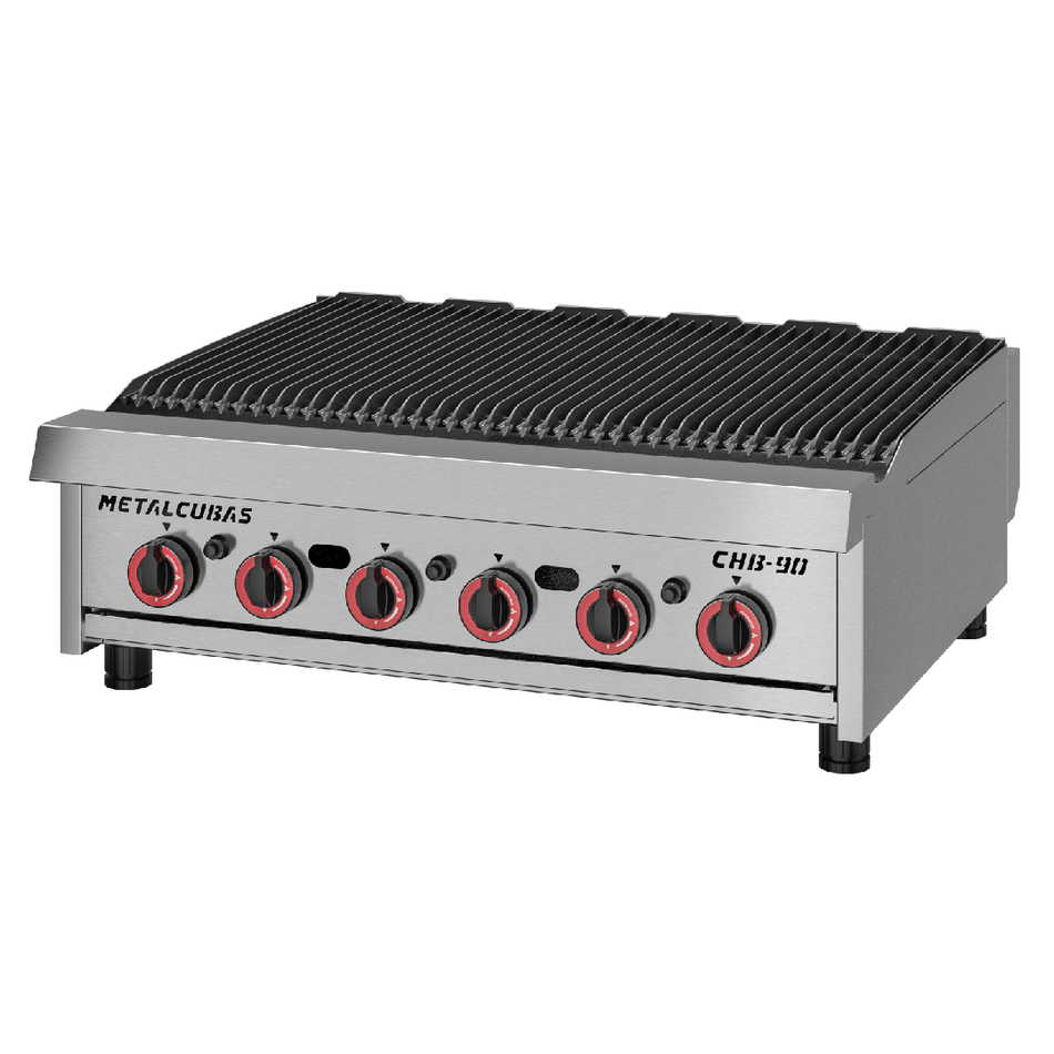CHB90 METALCUBAS ASADOR CHAR BRIOLER A GAS DE 36"