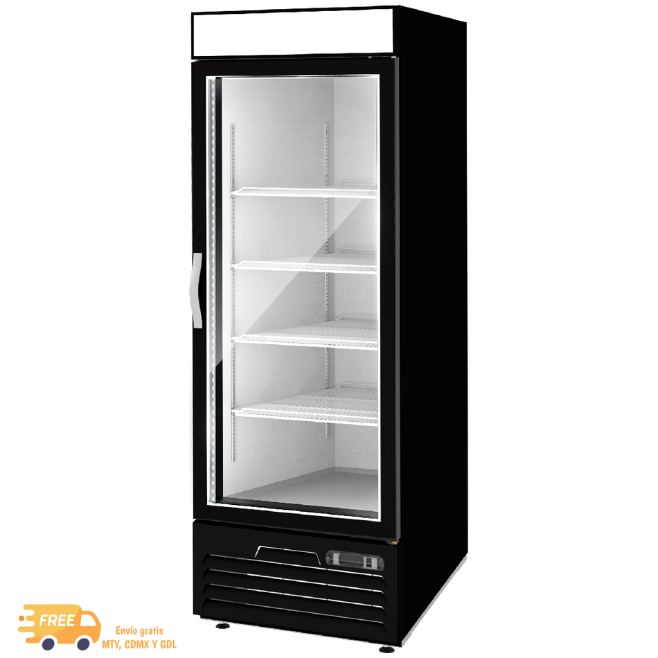 ASBER ARMD-23 HC Refrigerador Vertical 1 Puerta de Cristal Abatible