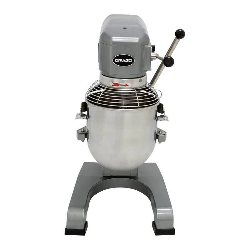 Batidora planetaria Drago BP-10-G de 10 L con tazón de acero inoxidable