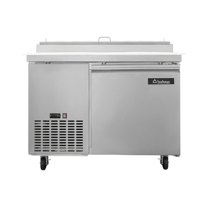Icehaus MP-1P-SS-02 – Mesa para Pizza 1 Puerta Sólida 7.6 ft³