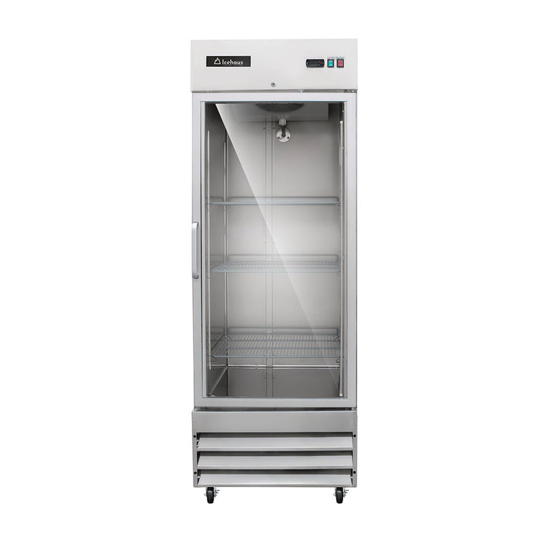 Icehaus RV-1PC-SS-01 – Refrigerador Vertical 1 Puerta de Cristal 20.5 ft³