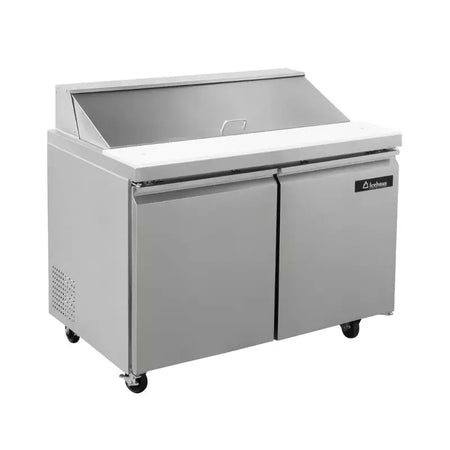 Icehaus ME-2P-SS-01 – Mesa para Ensaladas 2 Puertas Sólidas 12.6 ft³