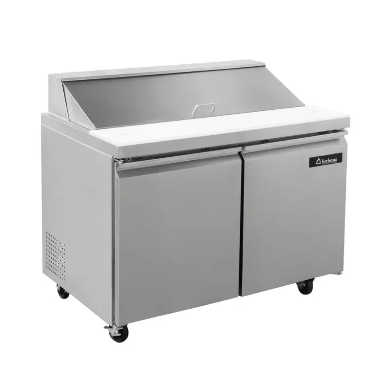 Icehaus ME-2P-SS-01 – Mesa para Ensaladas 2 Puertas Sólidas 12.6 ft³