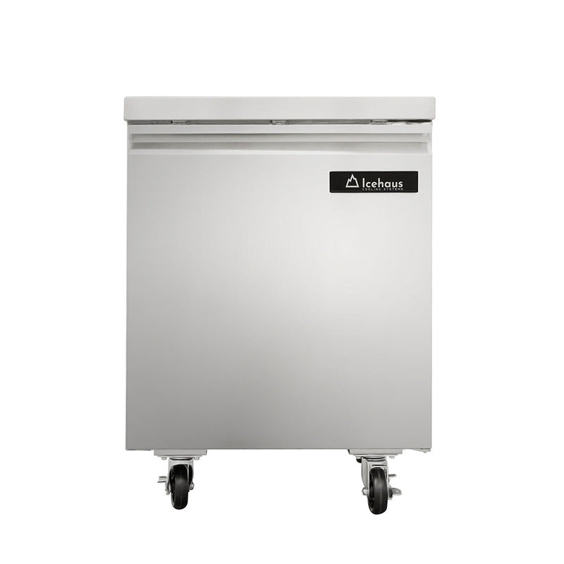 Icehaus RBB-1P-SS-01 – Refrigerador Bajo Barra 1 Puerta Sólida 5.4 ft³