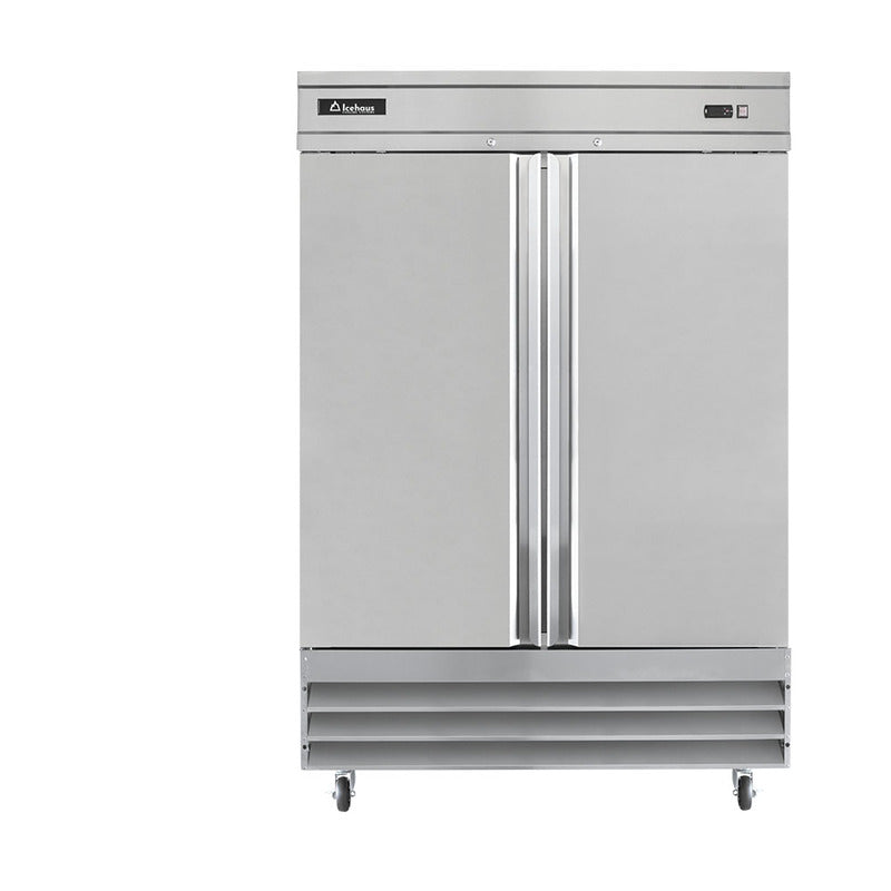 Icehaus CV-2PS-SS-01 – Congelador Vertical 2 Puertas Sólidas 41.2 ft³
