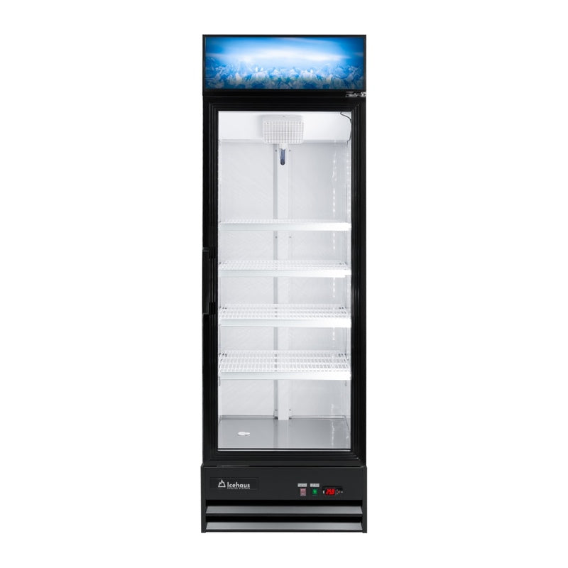 Icehaus RVC-1PC-382 – Refrigerador Comercial 1 Puerta de Cristal 382 L