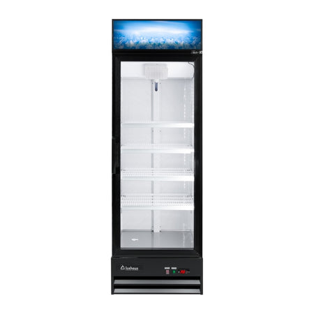 Icehaus RVC-1PC-382 – Refrigerador Comercial 1 Puerta de Cristal 382 L