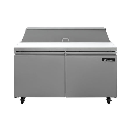 Icehaus ME-2P-SS-02 – Mesa para Ensaladas 2 Puertas Sólidas 16.5 ft³