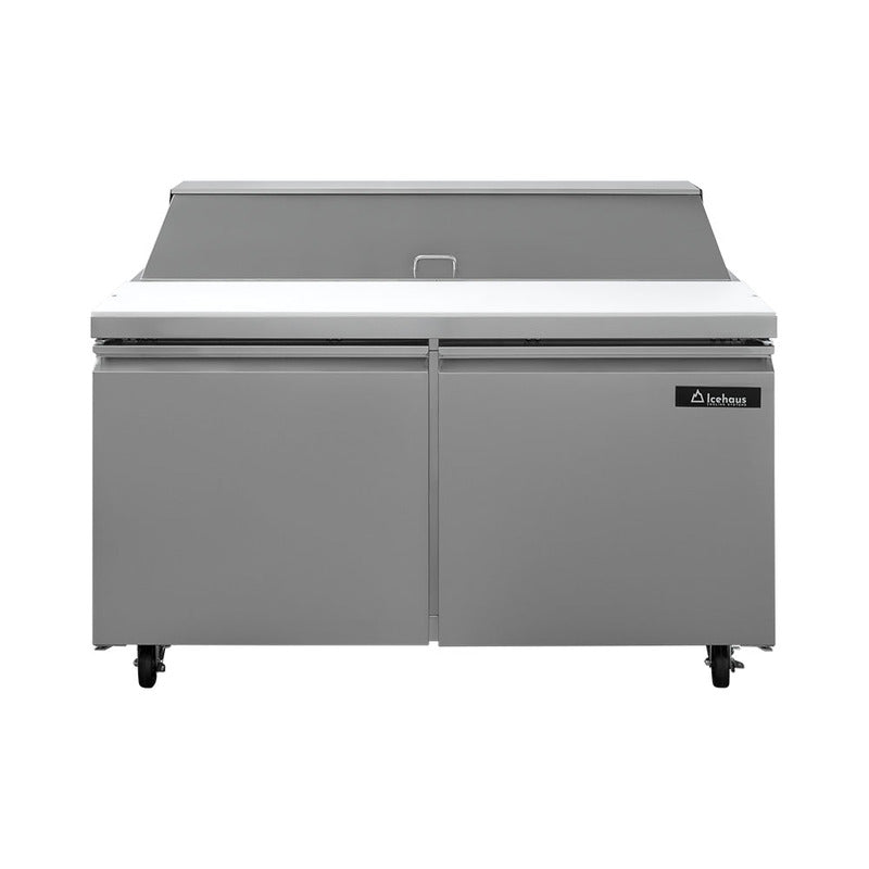 Icehaus ME-2P-SS-02 – Mesa para Ensaladas 2 Puertas Sólidas 16.5 ft³