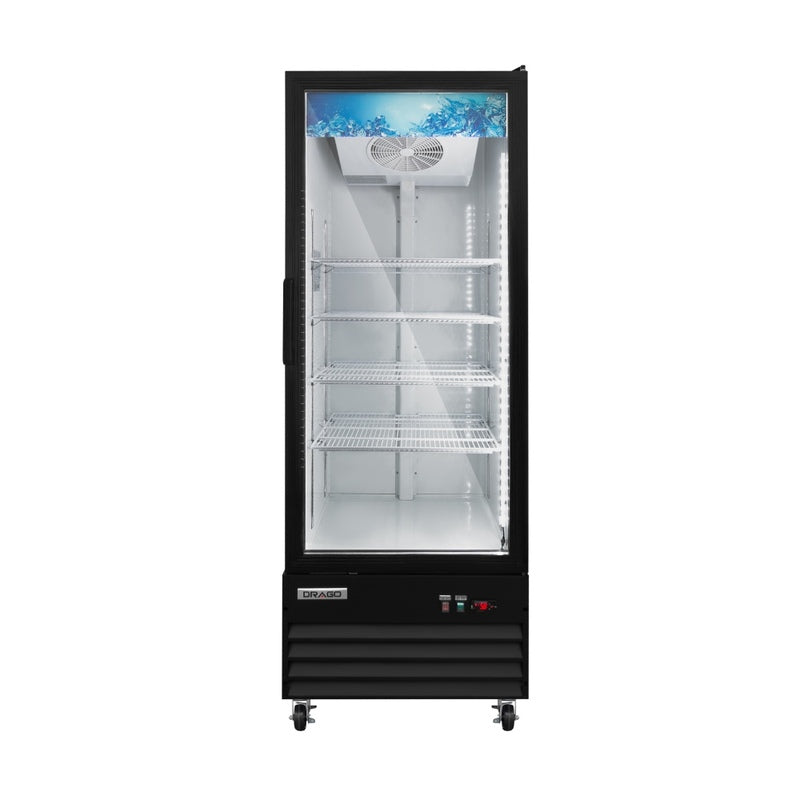 Icehaus RVC-1PC-530 – Refrigerador Comercial 1 Puerta de Cristal 530 L