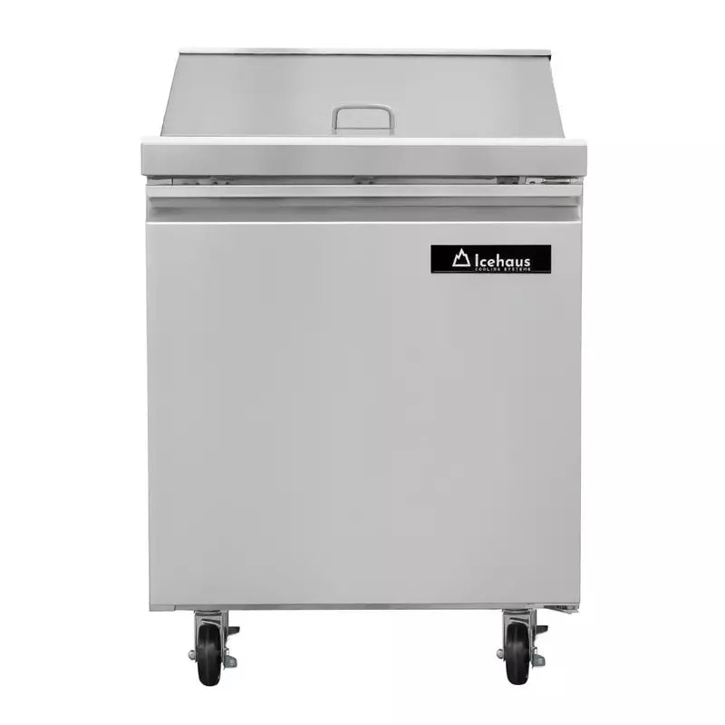 Icehaus ME-1P-SS-01 – Mesa para Ensaladas 1 Puerta Sólida 7 ft³