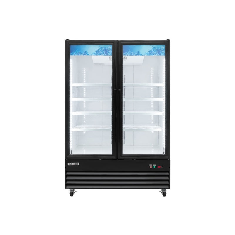 Icehaus RVC-2PC-1123 – Refrigerador Comercial 2 Puertas de Cristal 1123 L