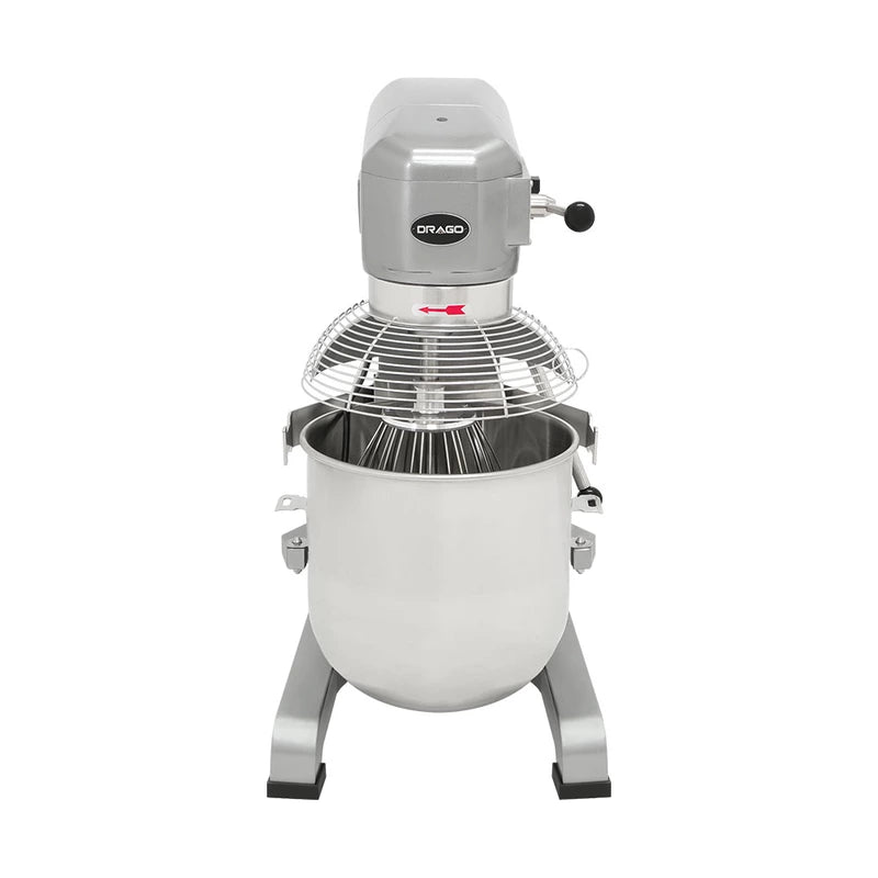 Batidora planetaria Drago BP-30-G de 30 L con tazón de acero inoxidable