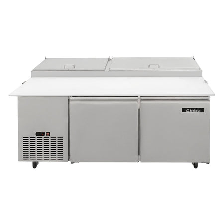 Icehaus MP-2P-SS-02 – Mesa para Pizza 2 Puertas Sólidas 15.5 ft³
