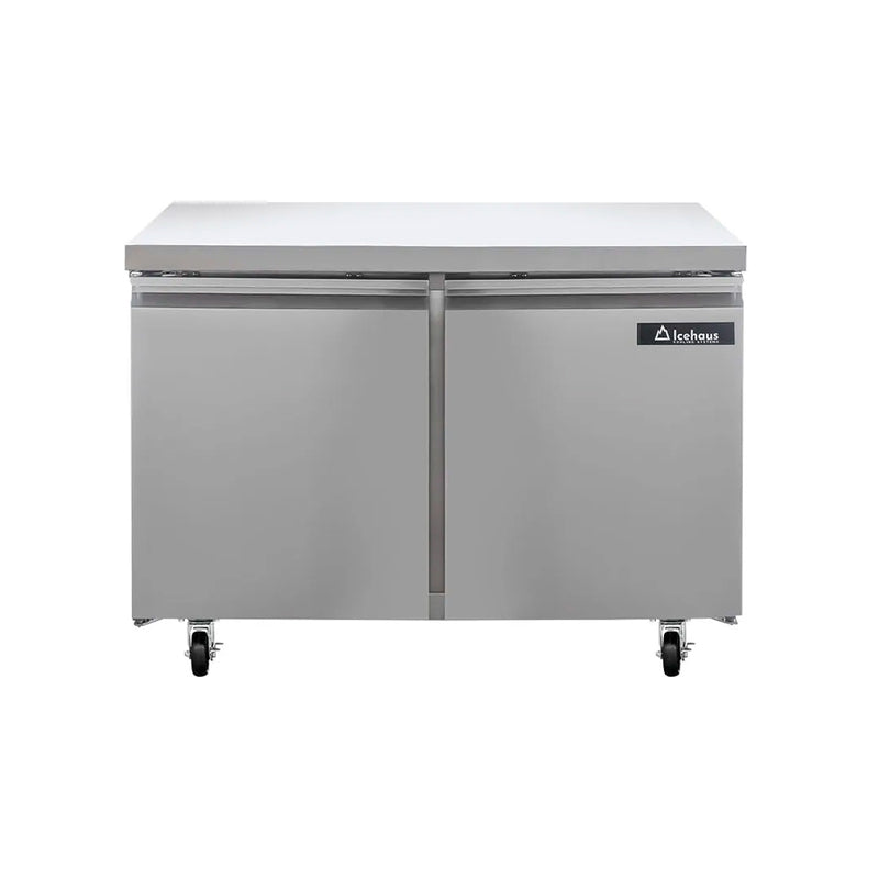 Icehaus CBB-2P-SS-01 – Congelador Bajo Barra 2 Puertas Sólidas 11.3 ft³