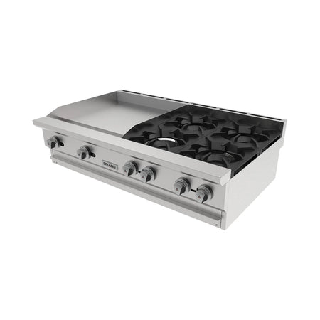 Drago CG-40PD – Combinado parrilla y plancha 4 quemadores