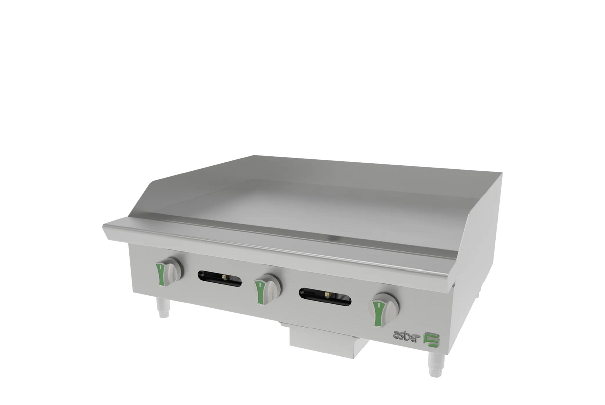 Asber AEMG 36 EM NG Plancha Manual a Gas 36 pulgadas