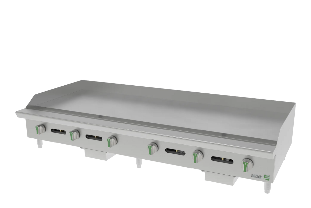 Asber AEMG 72 EM NG Plancha Manual a Gas 72 pulgadas