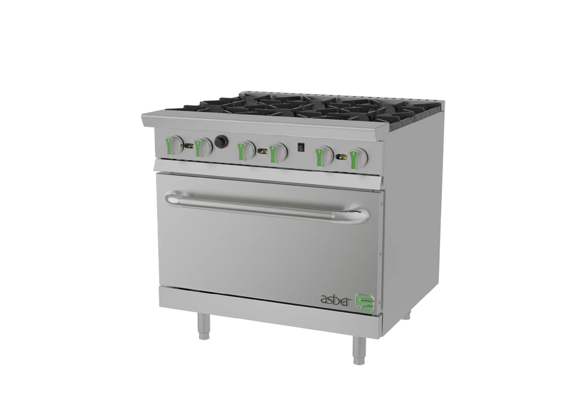 Asber AER 6 36 C EM NG Estufa con Horno Convector 36 pulgadas