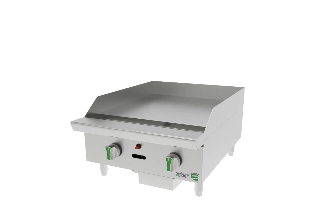 Asber AETG 24 EM NG Plancha Termostática a Gas 24 pulgadas