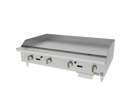 Asber AETG 48 EM NG Plancha Termostática a Gas 48 pulgadas