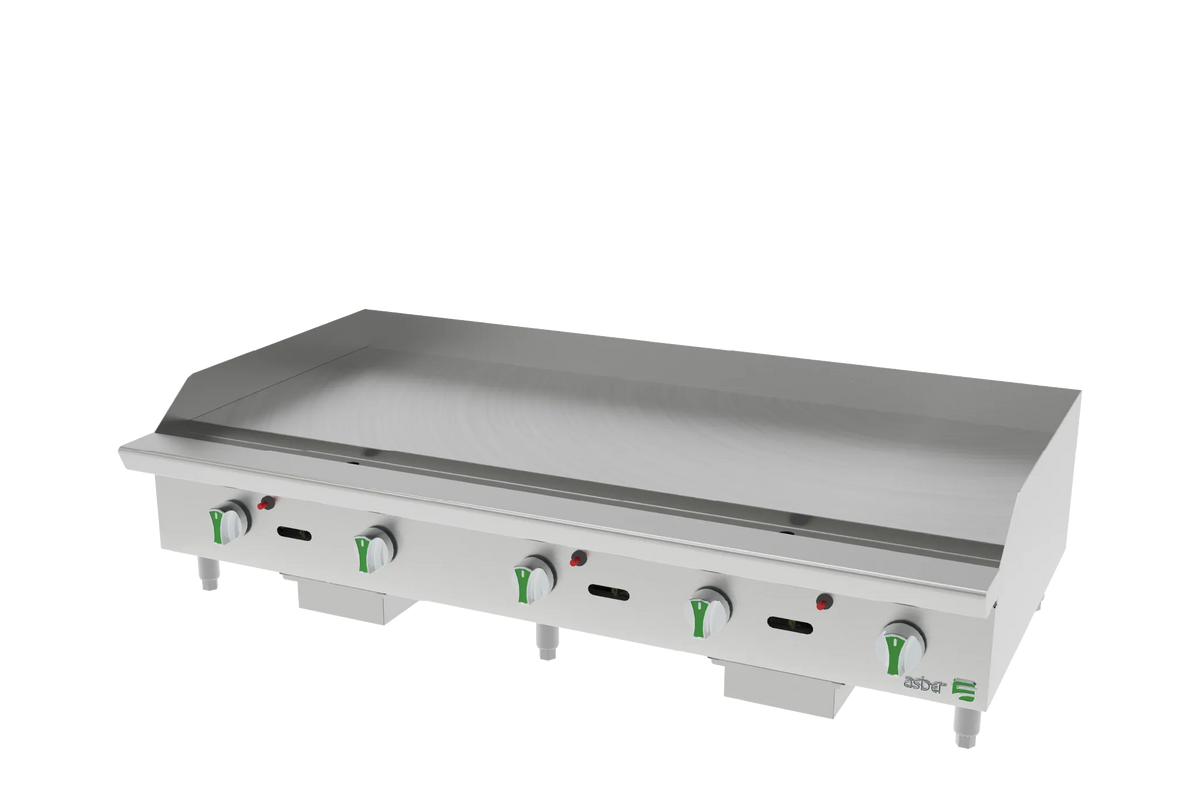Asber AETG 60 EM NG Plancha Termostática a Gas 60 pulgadas