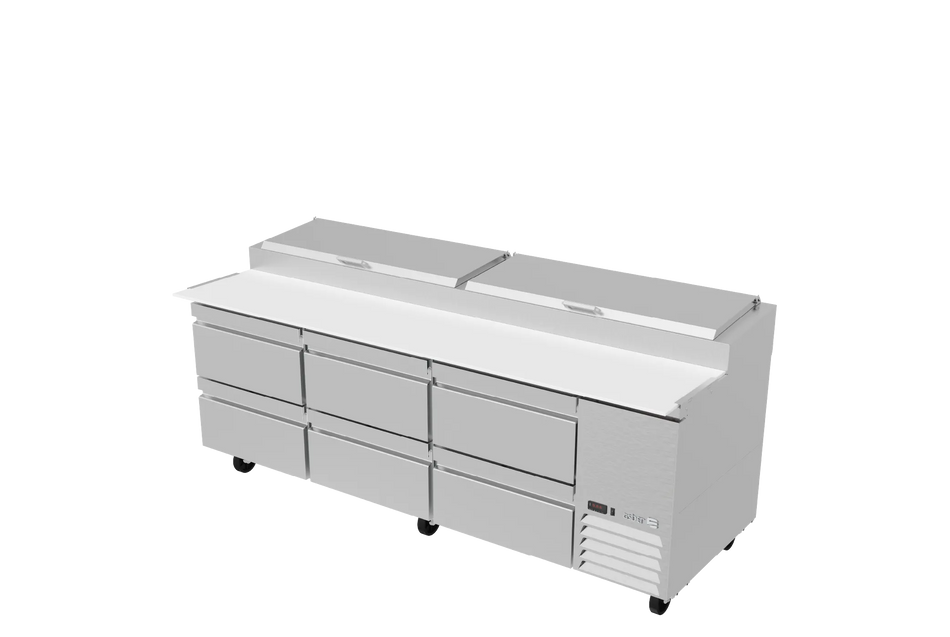 Asber APTP 93 D6 P HC Mesa Refrigerada para Pizza 93 pulgadas