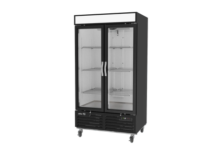 Asber ARMD 37 HC Refrigerador Merchandiser 2 Puertas de Cristal 37 ft³