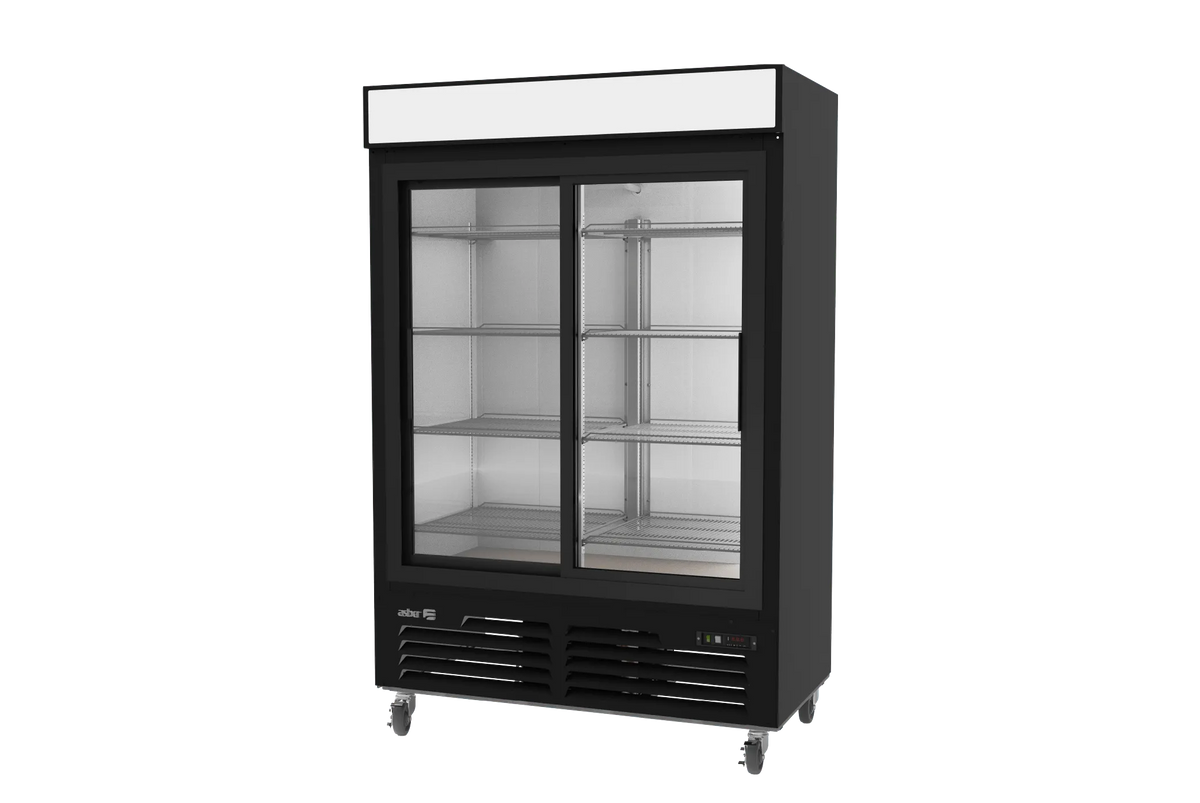 Asber ARMD 47 SD HC Refrigerador Merchandiser 2 Puertas de Cristal 49 ft³