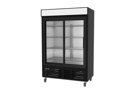 Asber ARMD 47 SD HC Refrigerador Merchandiser 2 Puertas de Cristal 49 ft³