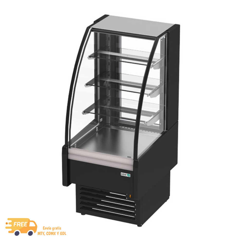 ASBER AVV-6-6-C Vitrina Expositora Refrigerada Cristal Curvo 1 Puerta