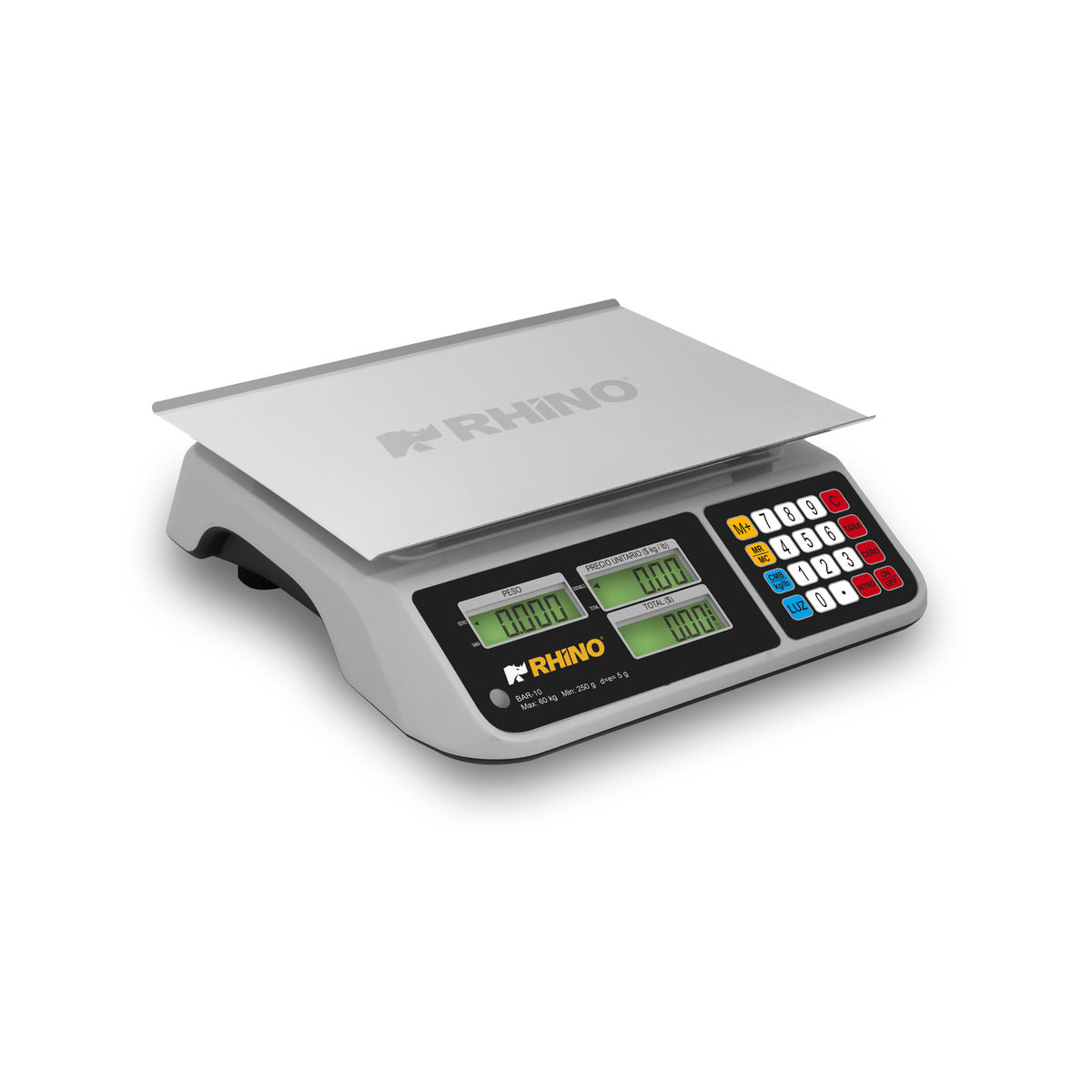 Rhino BAR-10, báscula de 60 kg con usb, vista principal
